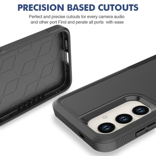 For Samsung Galaxy S24+ 5G 2 in 1 PC + TPU Phone Case(Black)