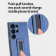 For Samsung Galaxy S24+ 5G PU Leather Push-pull Bracket Shockproof Phone Case(Red)