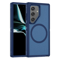For Samsung Galaxy S24+ 5G Guard Magsafe Magnetic Frosted Phone Case(Royal Blue)