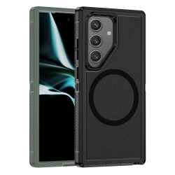 For Samsung Galaxy S24+ 5G Guard Magsafe Magnetic Frosted Phone Case(Black)