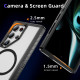 For Samsung Galaxy S24+ 5G Guard Magsafe Magnetic Frosted Phone Case(Black+Transparent)