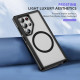 For Samsung Galaxy S24+ 5G Guard Magsafe Magnetic Frosted Phone Case(Black+Transparent)