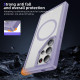 For Samsung Galaxy S24+ 5G Guard Magsafe Magnetic Frosted Phone Case(Light Purple)