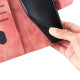 For Samsung Galaxy S24+ 5G Pen Heart Cat Embossed Leather Phone Case(Orange)