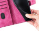 For Samsung Galaxy S24+ 5G Pen Heart Cat Embossed Leather Phone Case(Pink)