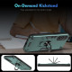 For Samsung Galaxy S24+ 5G Shockproof Metal Ring Holder Phone Case(Green)