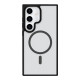 For Samsung Galaxy S24+ 5G Metal Button Skin Feel Matte MagSafe Shockproof Phone Case(Black)