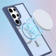 For Samsung Galaxy S24+ 5G Metal Button Skin Feel Matte MagSafe Shockproof Phone Case(Black)