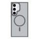 For Samsung Galaxy S24+ 5G Metal Button Skin Feel Matte MagSafe Shockproof Phone Case(Grey)