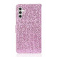 For Samsung Galaxy S24+ 5G Glitter Powder Filp Leather Phone Case(Pink)