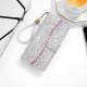 For Samsung Galaxy S24+ 5G Glitter Powder Filp Leather Phone Case(Silver)