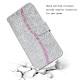 For Samsung Galaxy S24+ 5G Glitter Powder Filp Leather Phone Case(Silver)