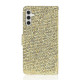 For Samsung Galaxy S24+ 5G Glitter Powder Filp Leather Phone Case(Gold)