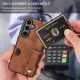 For Samsung Galaxy S24+ 5G Calf Texture Wrist Card Slot Ring Phone Case(Brown)