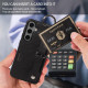For Samsung Galaxy S24+ 5G Calf Texture Wrist Card Slot Ring Phone Case(Black)