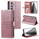 For Samsung Galaxy S24+ 5G Simple 6-Card Wallet Leather Phone Case(Rose Gold)
