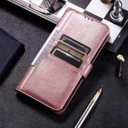 For Samsung Galaxy S24+ 5G Simple 6-Card Wallet Leather Phone Case(Rose Gold)