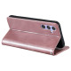 For Samsung Galaxy S24+ 5G Simple 6-Card Wallet Leather Phone Case(Rose Gold)
