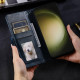 For Samsung Galaxy S24+ 5G Simple 6-Card Wallet Leather Phone Case(Navy Blue)