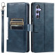 For Samsung Galaxy S24+ 5G Simple 6-Card Wallet Leather Phone Case(Navy Blue)