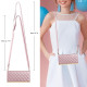 For Samsung Galaxy S24+ / S25+ 5G Crossbody Rhombic Sucker Leather Phone Case(Rose Gold)