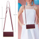 For Samsung Galaxy S24+ / S25+ 5G Crossbody Rhombic Sucker Leather Phone Case(Claret)