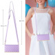 For Samsung Galaxy S24+ / S25+ 5G Crossbody Rhombic Sucker Leather Phone Case(Purple)