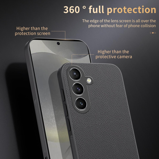 For Samsung Galaxy S24+ 5G HUIYI Leather Magnetic Phone Case(Grey)