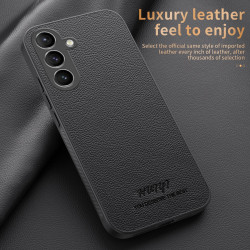 For Samsung Galaxy S24+ 5G HUIYI Leather Magnetic Phone Case(White)