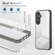 For Samsung Galaxy S24+ 5G 2.5mm Anti-slip Clear Acrylic Hybrid TPU Phone Case(Black)