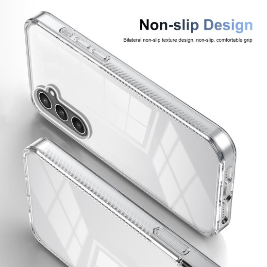 For Samsung Galaxy S24+ 5G 2.5mm Anti-slip Clear Acrylic Hybrid TPU Phone Case(Transparent)