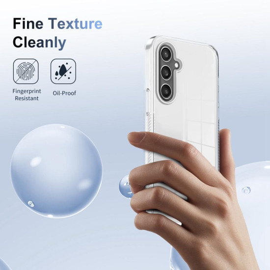 For Samsung Galaxy S24+ 5G 2.5mm Anti-slip Clear Acrylic Hybrid TPU Phone Case(Transparent)