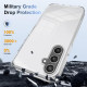 For Samsung Galaxy S24+ 5G 2.5mm Anti-slip Clear Acrylic Hybrid TPU Phone Case(Transparent)