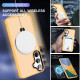For Samsung Galaxy S24+ 5G MagSafe Holder Skin-feel PC Hybrid TPU Phone Case(Orange)