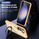 For Samsung Galaxy S24+ 5G MagSafe Holder Skin-feel PC Hybrid TPU Phone Case(Orange)