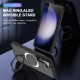 For Samsung Galaxy S24+ 5G MagSafe Holder Skin-feel PC Hybrid TPU Phone Case(Black)