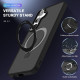 For Samsung Galaxy S24+ 5G MagSafe Holder Skin-feel PC Hybrid TPU Phone Case(Black)