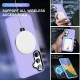 For Samsung Galaxy S24+ 5G MagSafe Holder Skin-feel PC Hybrid TPU Phone Case(Light Purple)
