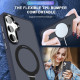 For Samsung Galaxy S24+ 5G MagSafe Holder Skin-feel PC Hybrid TPU Phone Case(Dark Blue)
