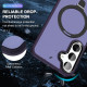 For Samsung Galaxy S24+ 5G MagSafe Holder Skin-feel PC Hybrid TPU Phone Case(Dark Purple)