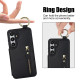 For Samsung Galaxy S24+ 5G Litchi Texture Zipper Double Buckle Card Bag Phone Case(Black)