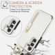 For Samsung Galaxy S24+ 5G Litchi Texture Zipper Double Buckle Card Bag Phone Case(White)