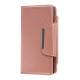 For Samsung Galaxy S24+ 5G Multifunctional 7-Card Wallet Leather Phone Case(Rose Gold)