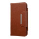 For Samsung Galaxy S24+ 5G Multifunctional 7-Card Wallet Leather Phone Case(Brown)
