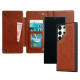 For Samsung Galaxy S24+ 5G Multifunctional 7-Card Wallet Leather Phone Case(Brown)