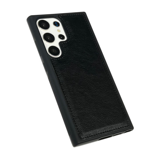 For Samsung Galaxy S24+ 5G Cowhide Texture Back Cover Phone Case(Black)