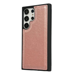 For Samsung Galaxy S24+ 5G Cowhide Texture Back Cover Phone Case(Rose Gold)