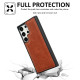 For Samsung Galaxy S24+ 5G Cowhide Texture Back Cover Phone Case(Brown)