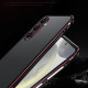 For Samsung Galaxy S24+ 5G Aurora Series Lens Protector + Metal Frame Phone Case(Black Silver)