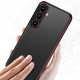 For Samsung Galaxy S24+ 5G Aurora Series Lens Protector + Metal Frame Phone Case(Gold Silver)